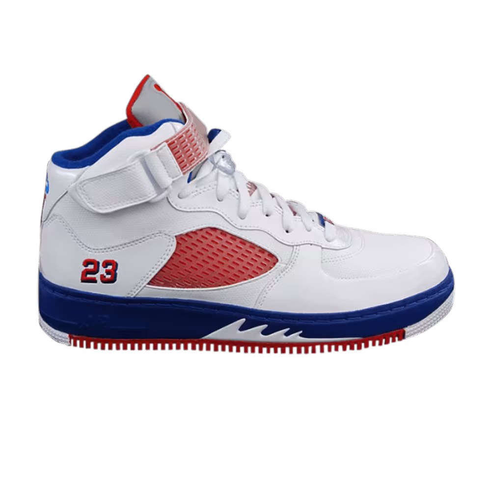 Air Jordan Force 5 GS White Varsity Red