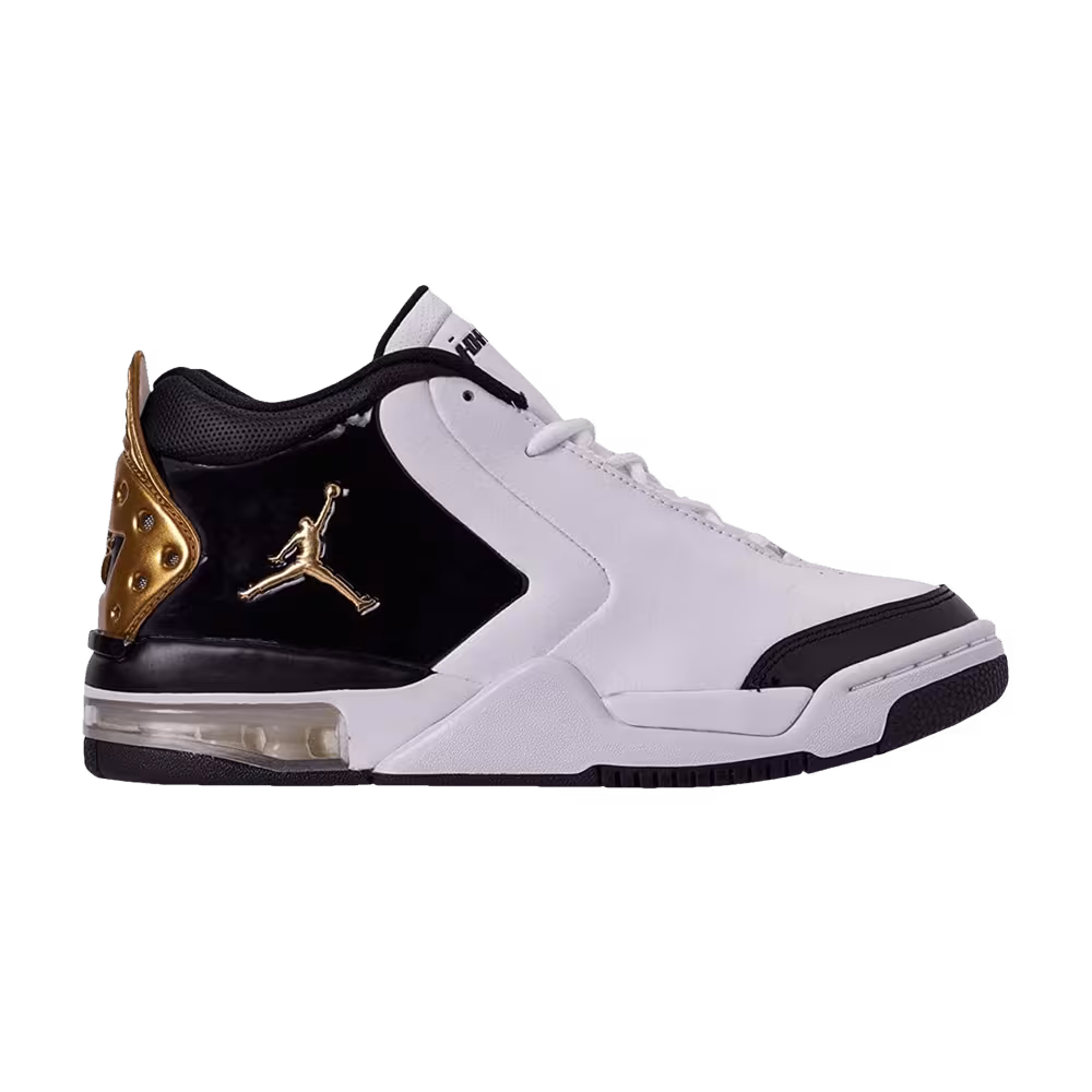 Air Jordan Big Fund GS White Metallic Gold