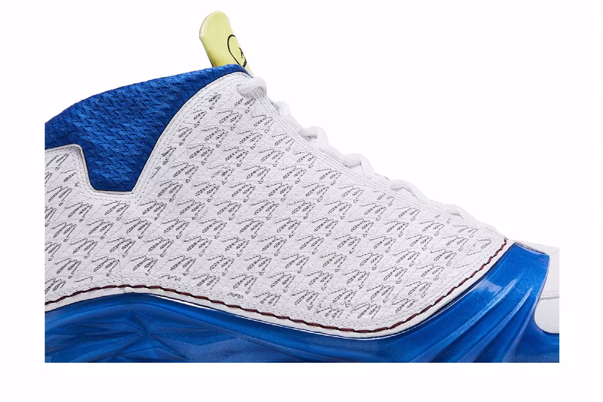 Air Jordan 23 White Blue Maroon, view 3