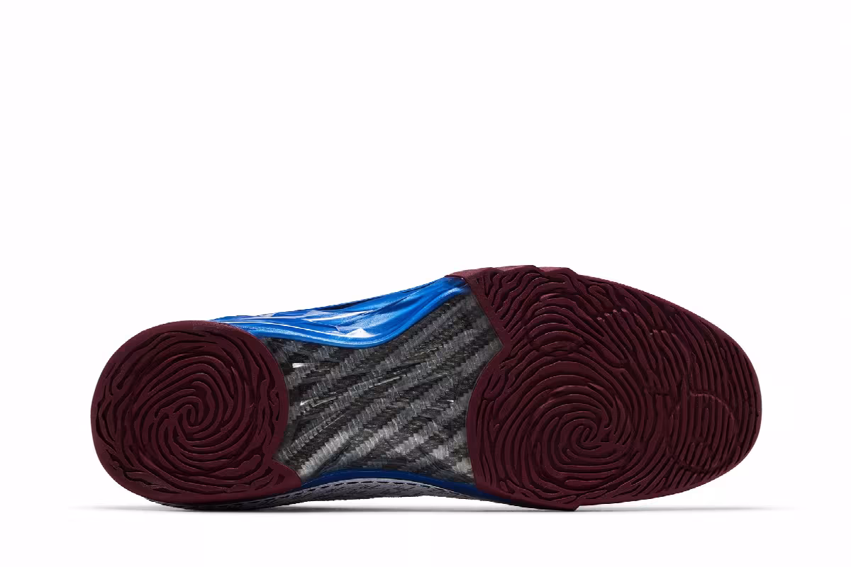 Air Jordan 23 White Blue Maroon, view 5
