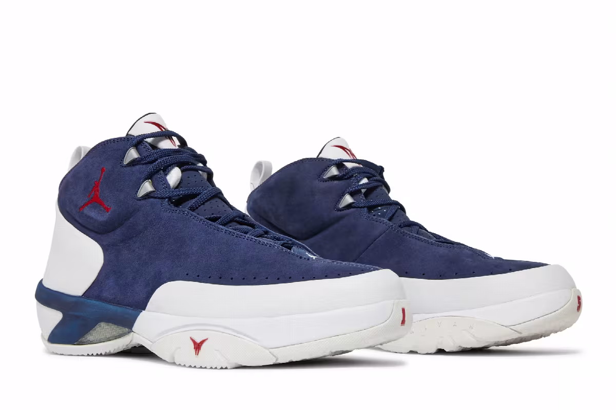 Air Jordan Melo M3 Midnight Navy White, view 9