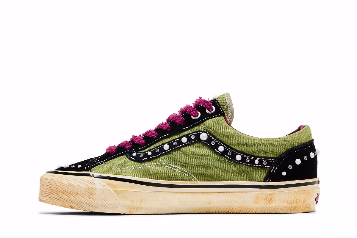 SATOSHI NAKAMOTO x Vans Old Skool Reissue 36 Pearlized Army, view 4