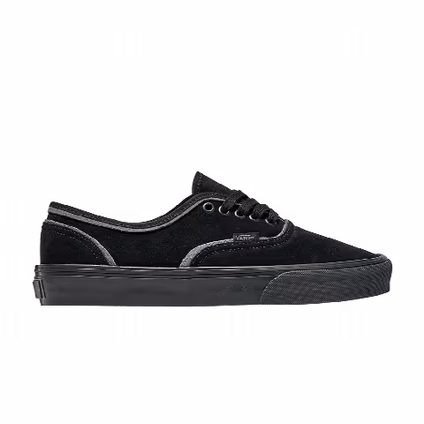 Vans Authentic Suede 'Black Grey Silver Seams'