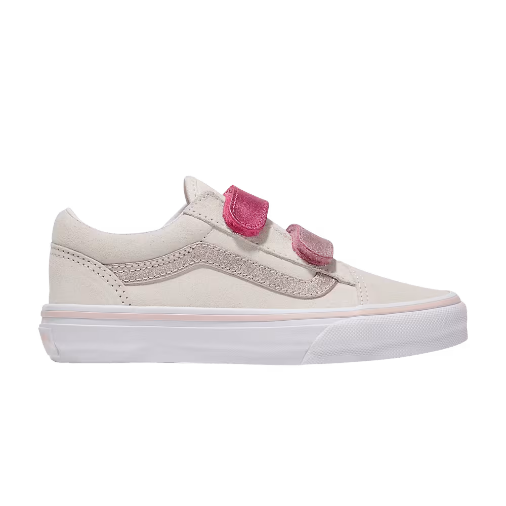 Vans Old Skool V Kids Marshmallow Metallic Pink