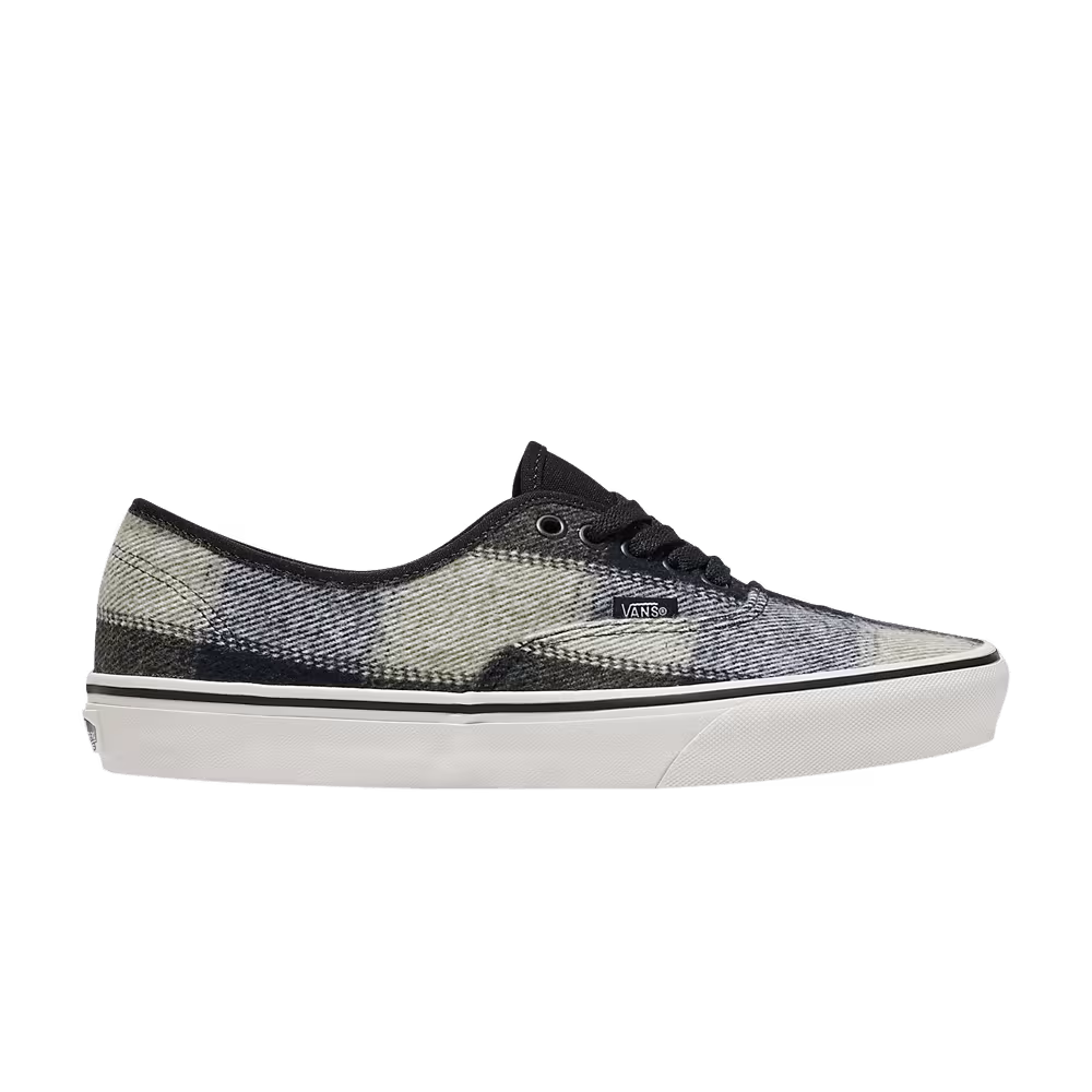 Vans Authentic Brushed Plaid - Olive Green Black
