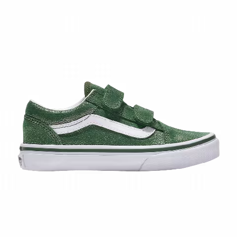 Vans Old Skool V Kids 'Tinsel Suede Green'
