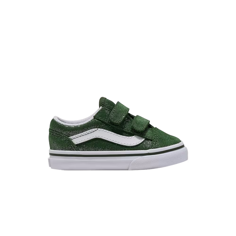 Vans Old Skool V Toddler Tinsel Suede Green