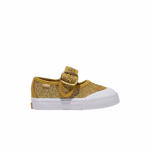 Vans Mary Jane Toddler 'Glitter - Champagne Gold Yellow'