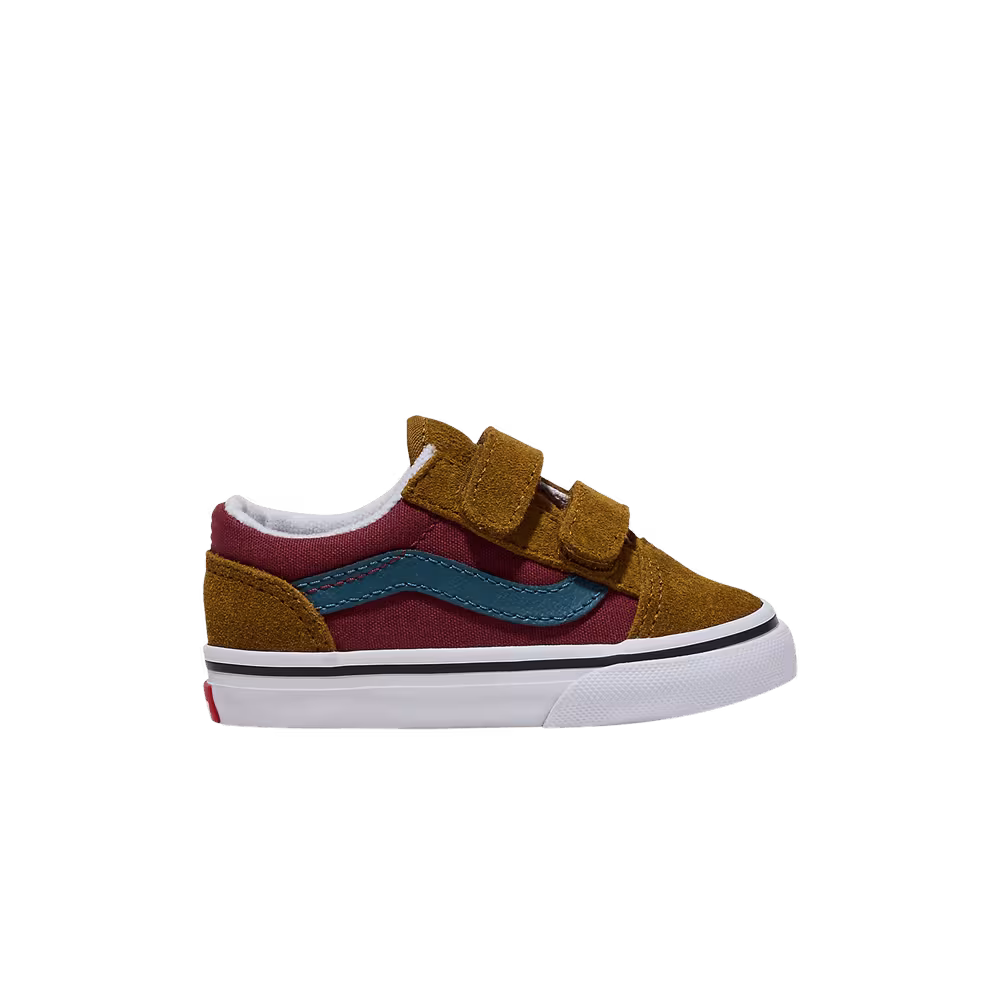 Vans Old Skool V Toddler Brown Red