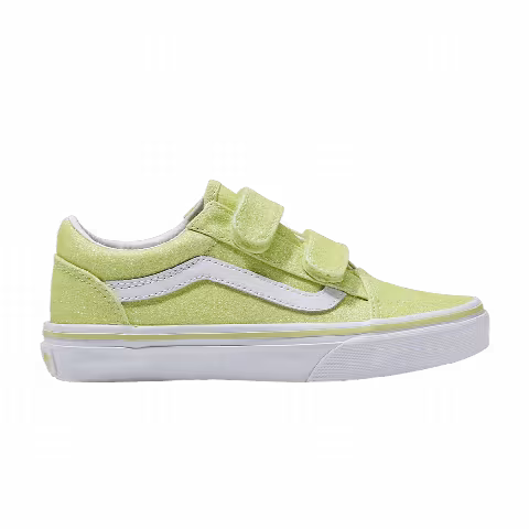 Vans Old Skool V Kids 'Glitter - Lime Sherbet'