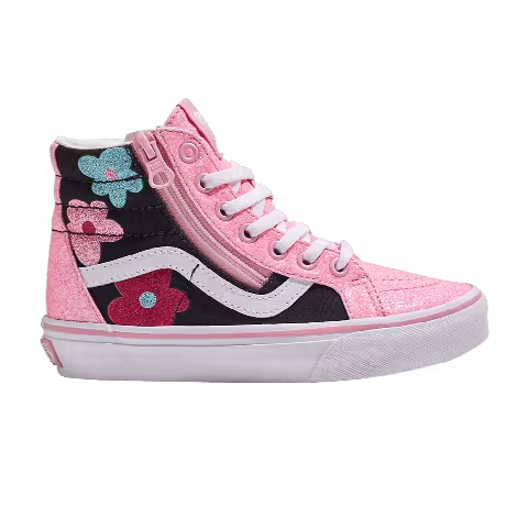 Vans Sk8-Hi Reissue Side Zip Kids 'Glitter - Flower Power'