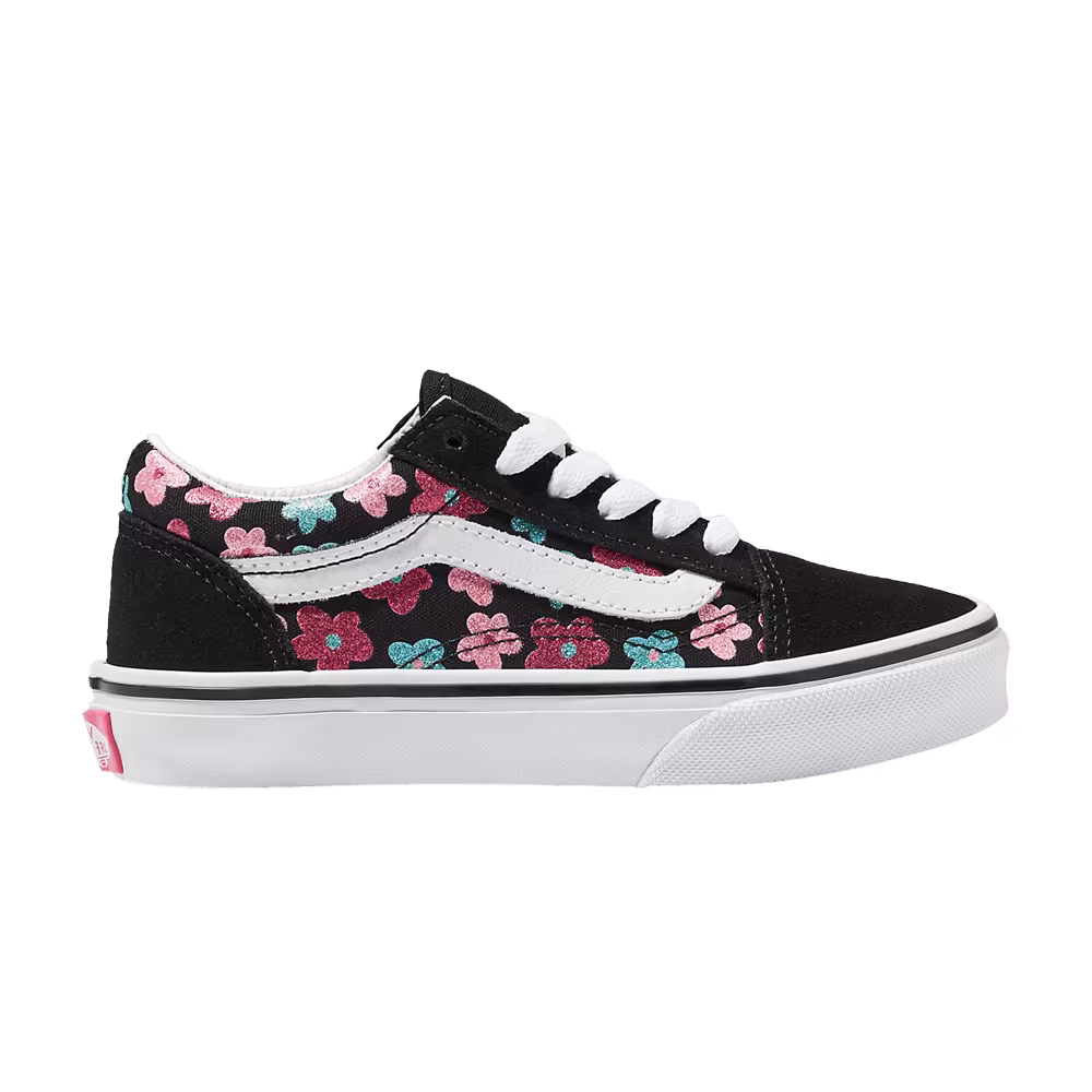 Vans Old Skool Kids Glitter - Flower Power