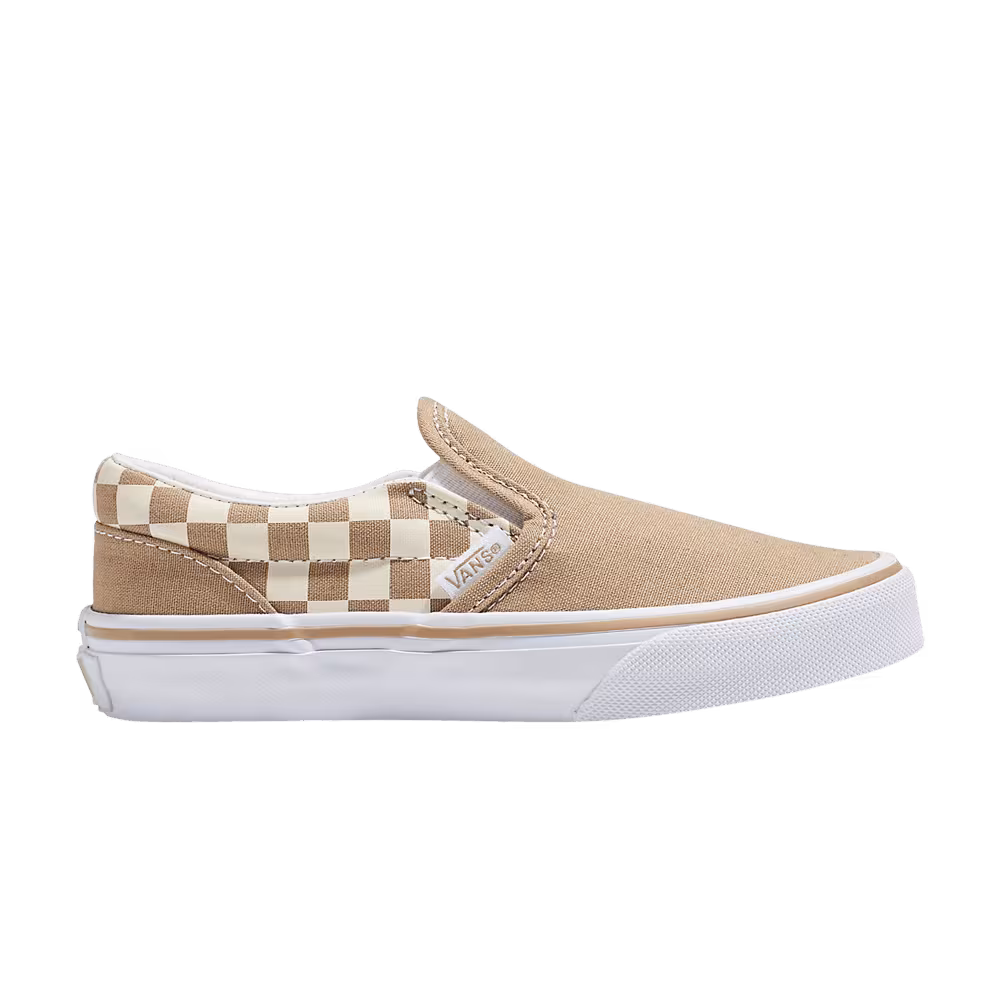 Vans Classic Slip-on Kids Checkerboard - Neutral Brown