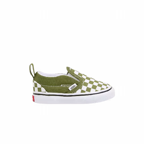 Vans Slip-On V Toddler 'Checkerboard - Pesto'