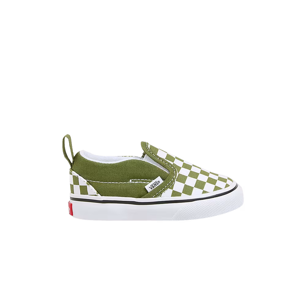 Vans Slip-On V Toddler Checkerboard - Pesto