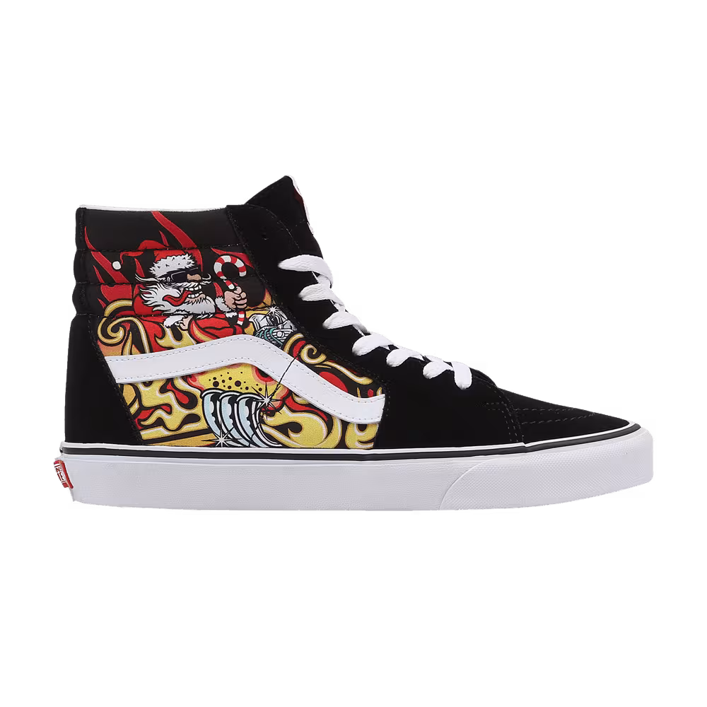 Vans Sk8-Hi Santa Flame - Black