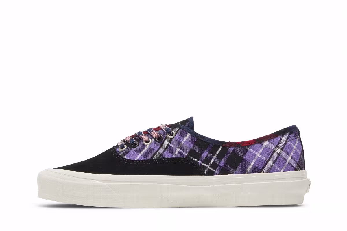 Vans Authentic 44 DX Anaheim Factory - Black Plaid Mix, view 4