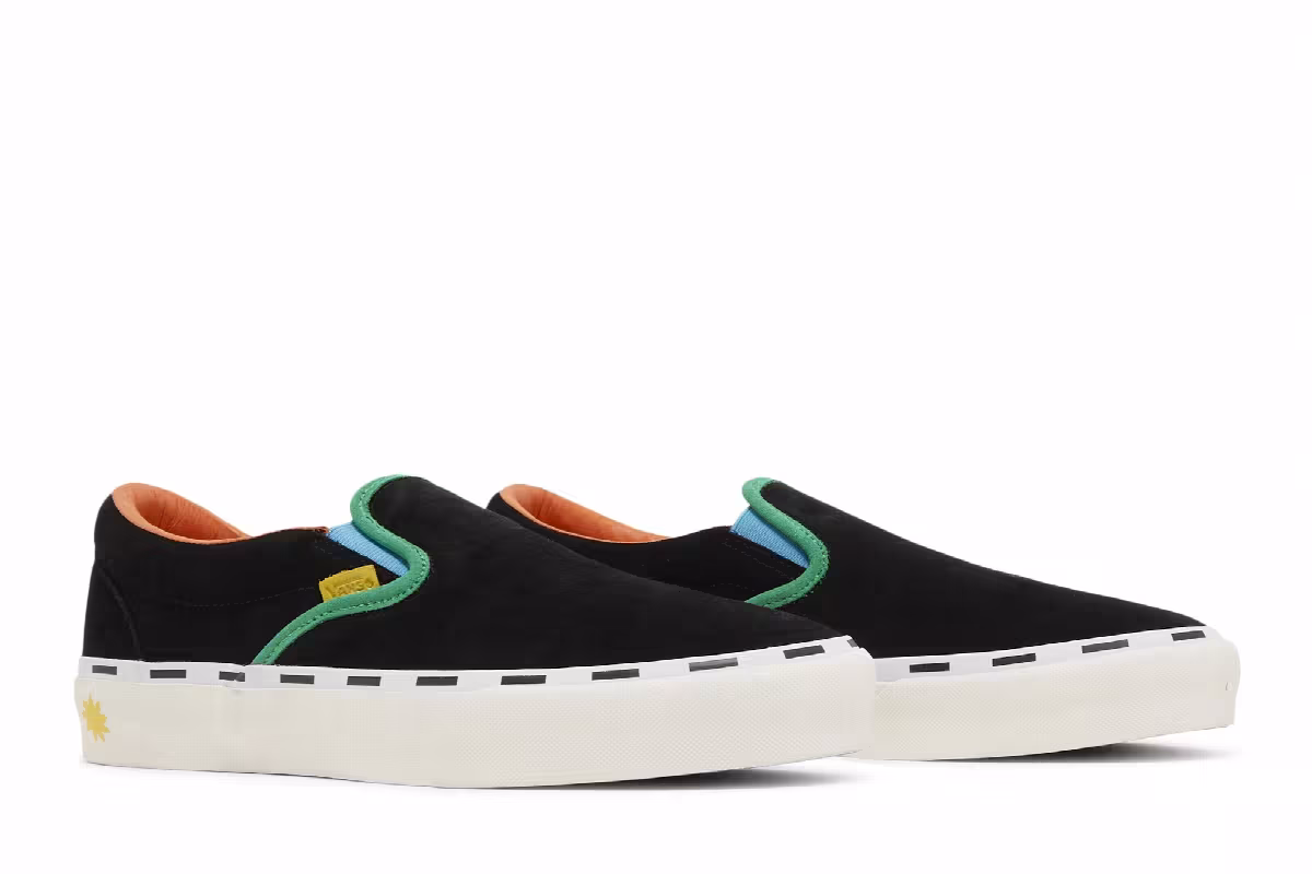 Vans Dobale x Classic Slip-On Vault LX Black Multi, view 9