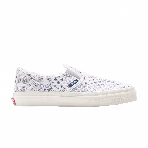 Kith x Vans OG Classic Slip-On LX Kids 'Azulejo Tile'