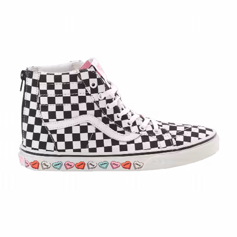 Vans Sk8-Hi Zip Kids 'Checkerboard - Candy Hearts'
