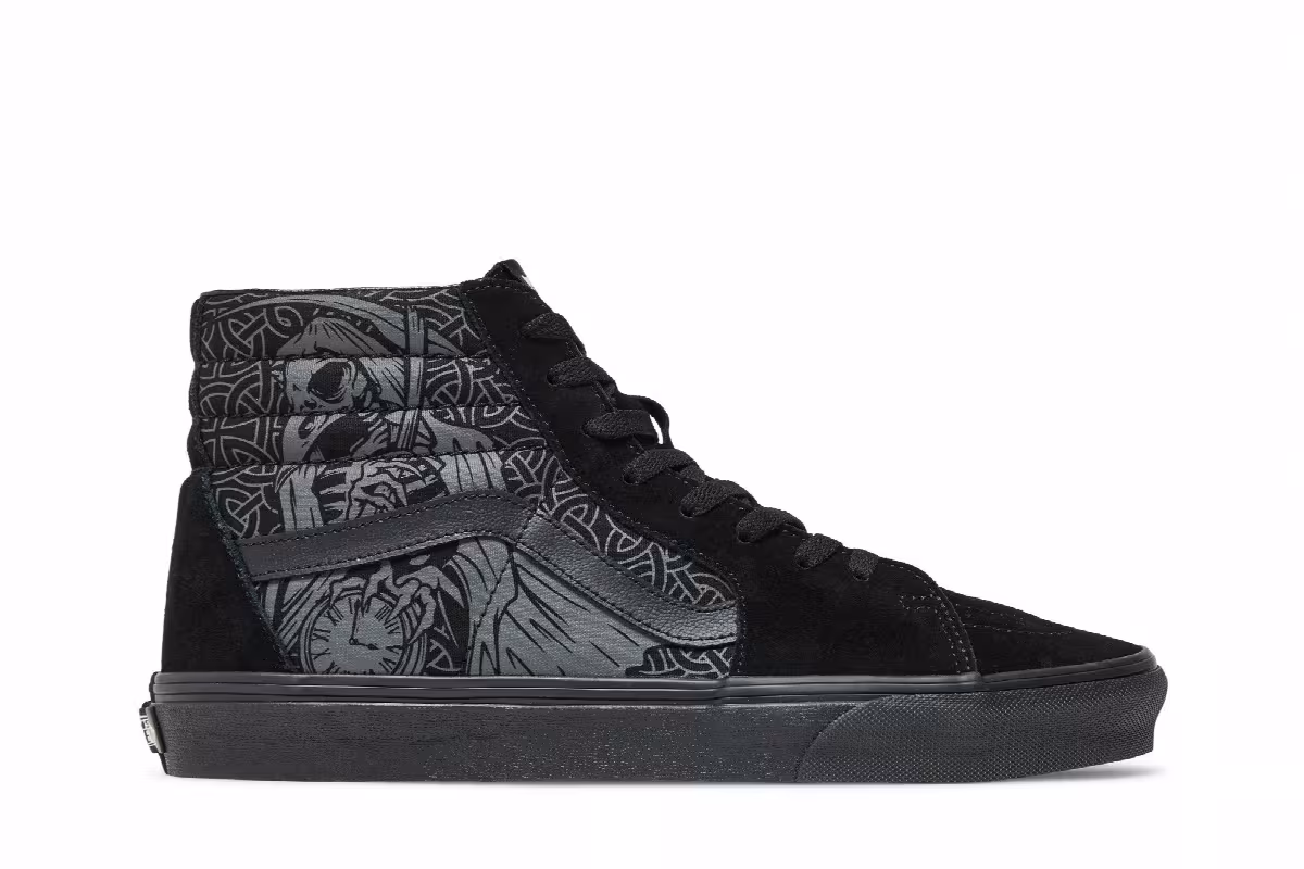 Vans Sk8-Hi Raven Skull, view 2