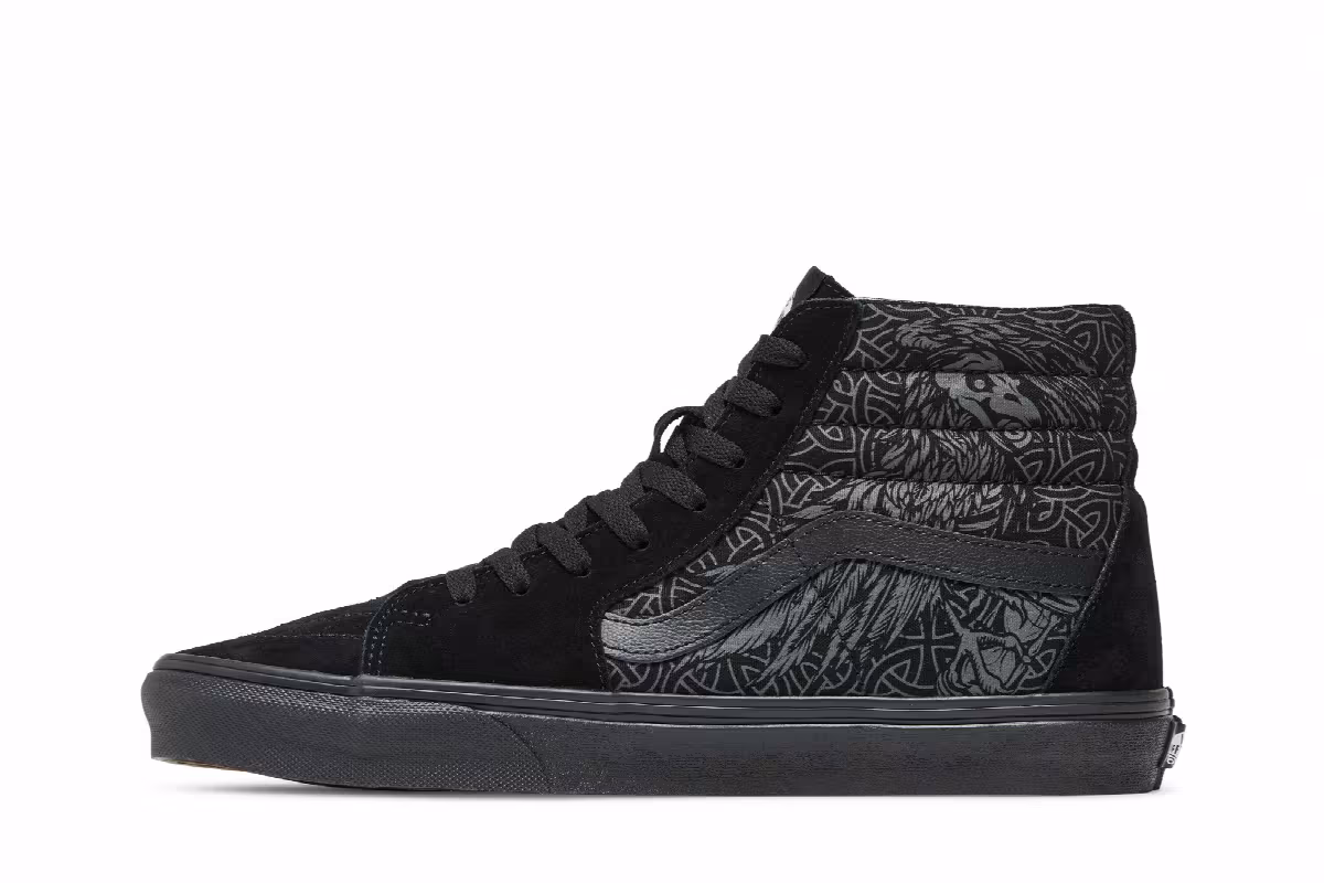 Vans Sk8-Hi Raven Skull, view 4