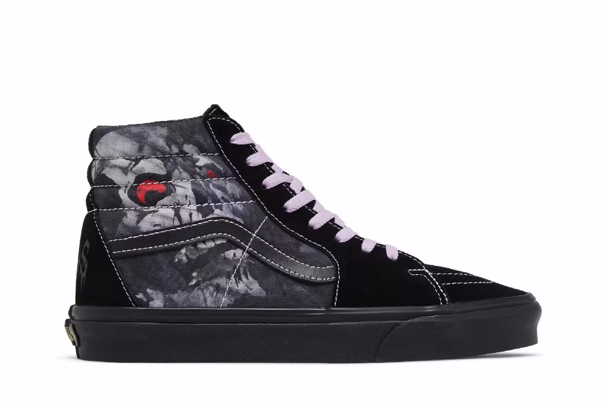 Vans Sk8-Hi Midnight Shift Black Skull, view 2