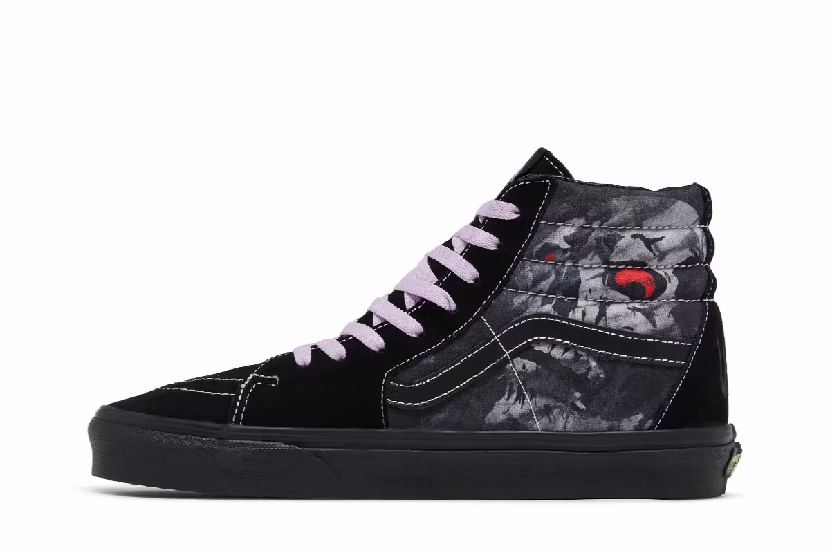 Vans Sk8-Hi Midnight Shift Black Skull, view 4