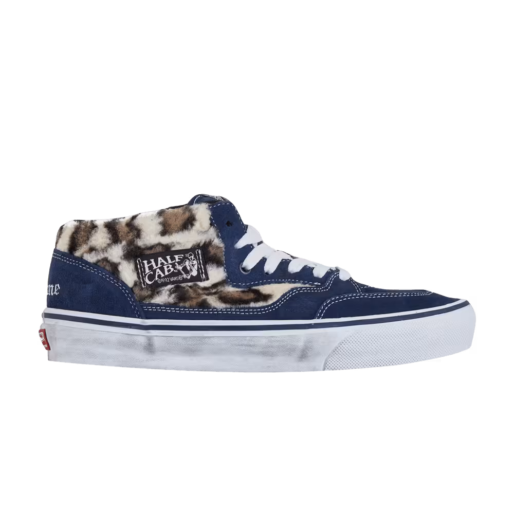 Supreme x Vans Skate Half Cab Leopard Pack - Navy