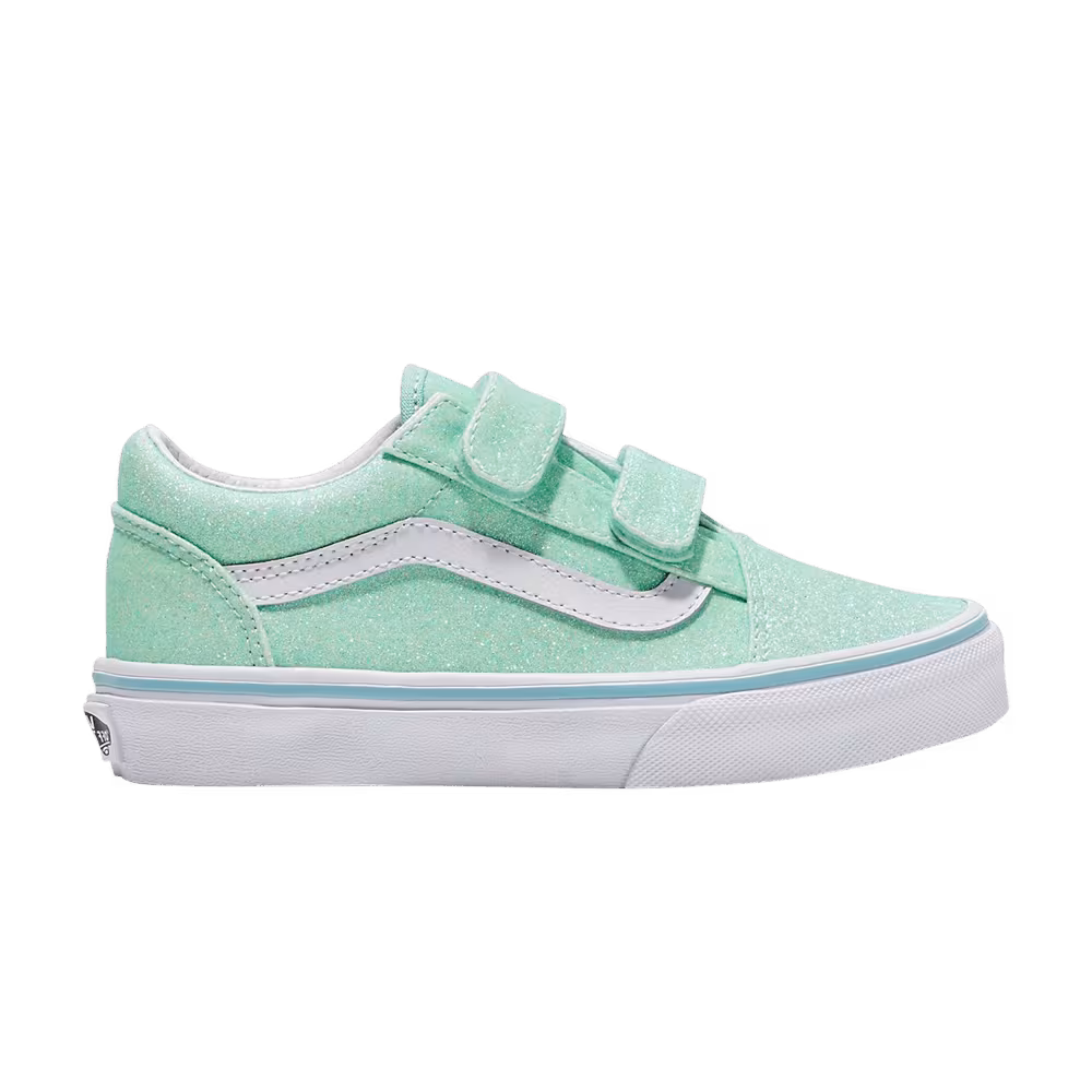 Vans Old Skool V Kids Glitter - Pastel Blue