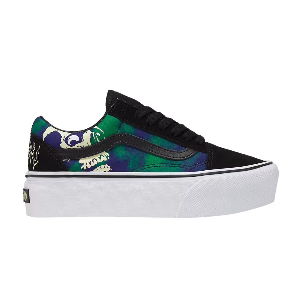 Vans Old Skool Stackform Glow-In-The-Dark Skull Print