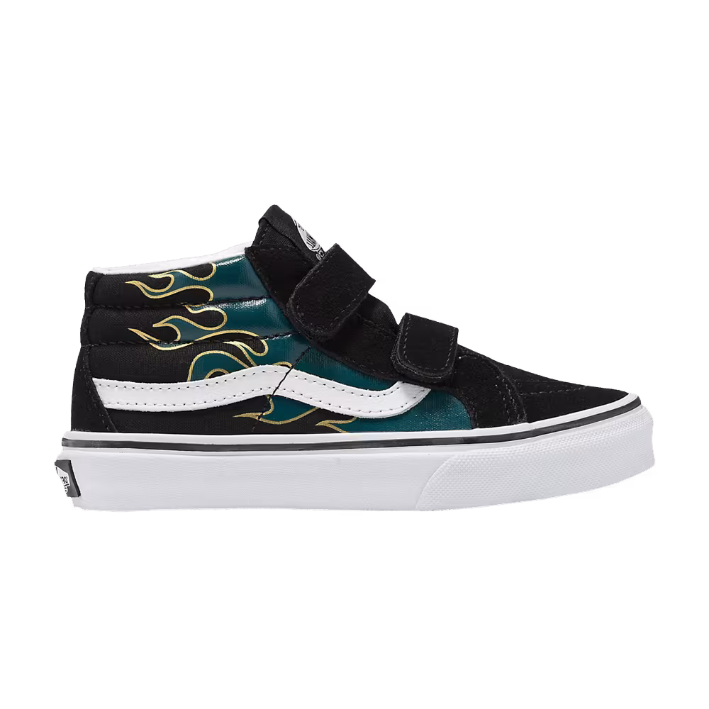 Vans Sk8-Mid Reissue V Kids Metallic Flame Black