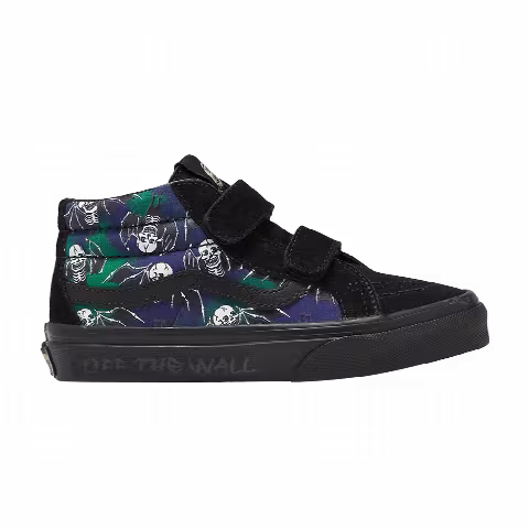 Vans Sk8-Mid Reissue V Kids 'Glow-In-The-Dark Skull Print'