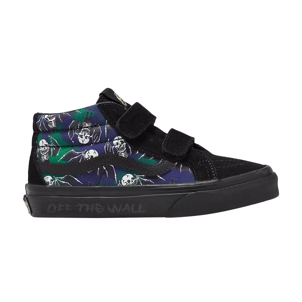 Vans Sk8-Mid Reissue V Kids Glow-In-The-Dark Skull Print