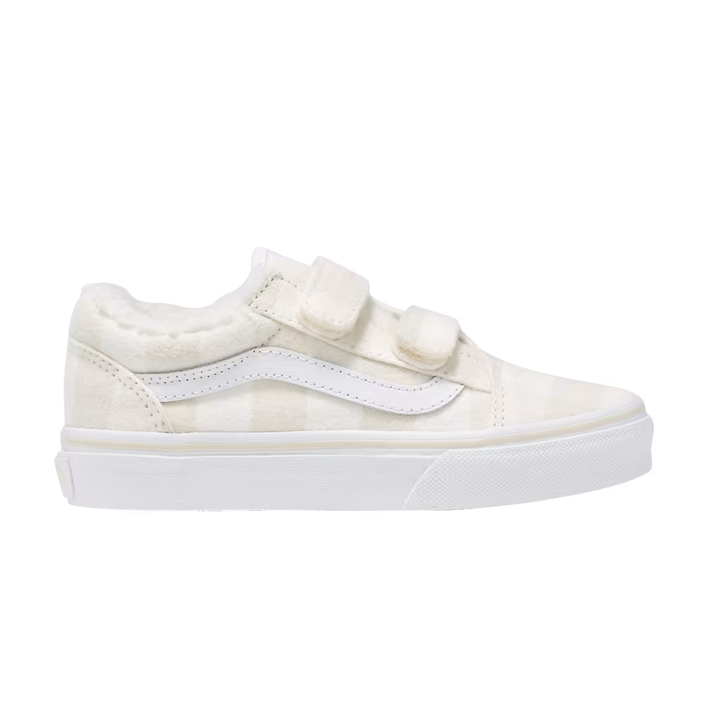 Vans Slip-On V Sherpa Kids Plaid - Marshmallow