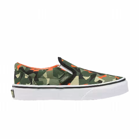 Vans Classic Slip-On V Kids 'Geo Camo Green'