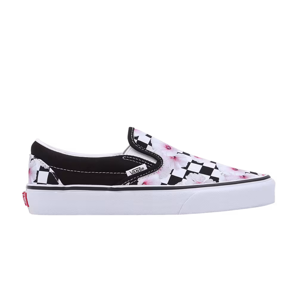 Vans Classic Slip-On Hibiscus Floral Checkerboard