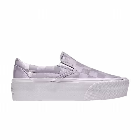 Vans Classic Slip-On Stackform 'Checkerboard - Lilac Purple'