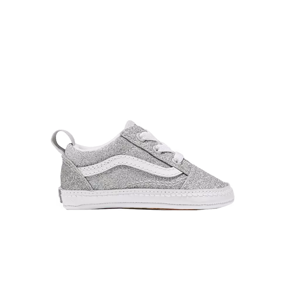 Vans Old Skool Crib Silver Glitter