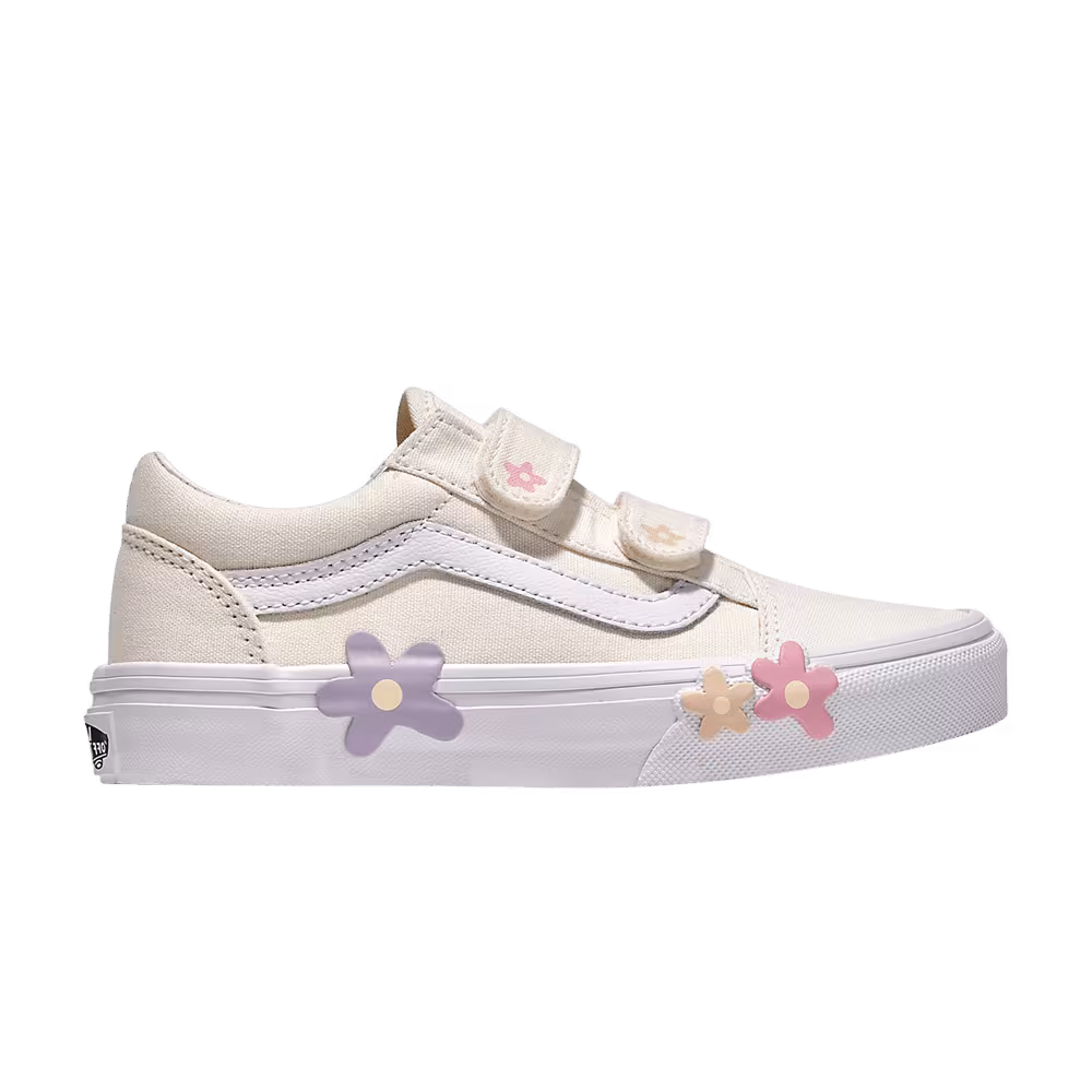Vans Old Skool V Kids Cream Flower