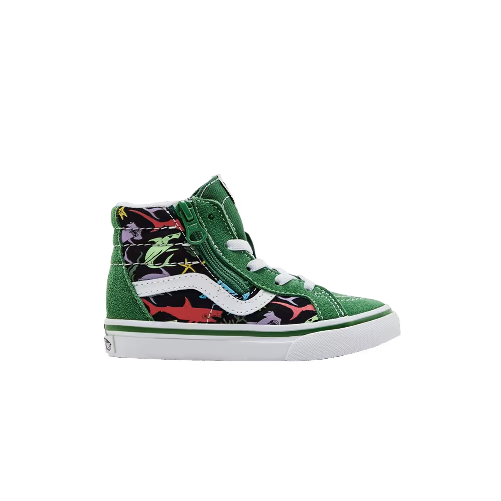Vans Sk8-Hi Reissue Side Zip Toddler Sharks