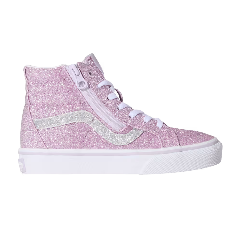 Vans Sk8-Hi Zip Kids Glitter Lilac Mist Purple