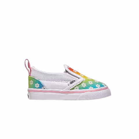 Vans Classic Slip-On V Toddler 'Rainbow Flowers'