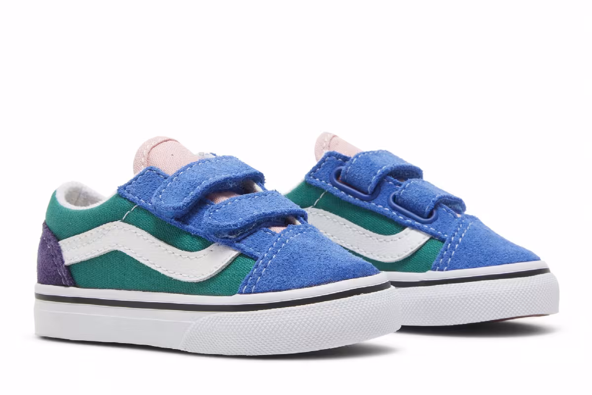Vans Old Skool V Toddler Retro Court - Multi, view 9
