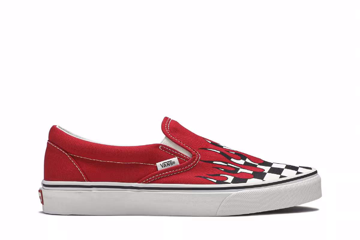Vans Slip-On Checker Flame, view 2