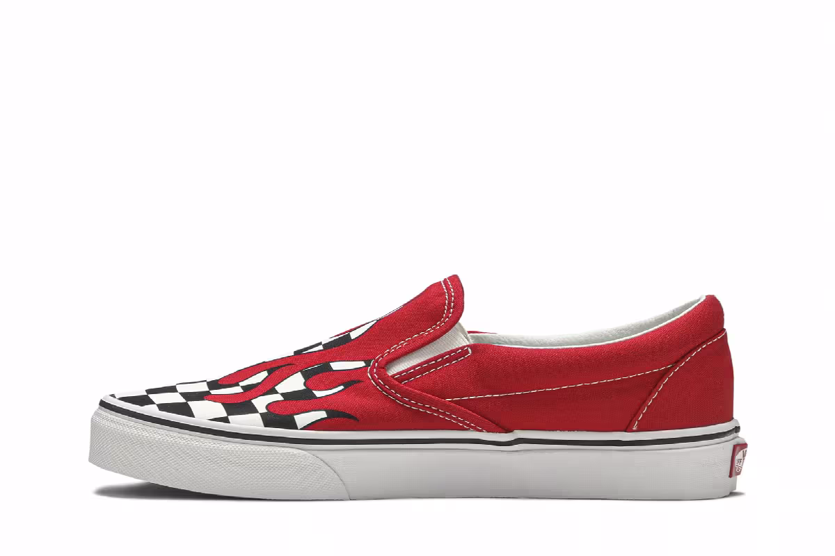 Vans Slip-On Checker Flame, view 4