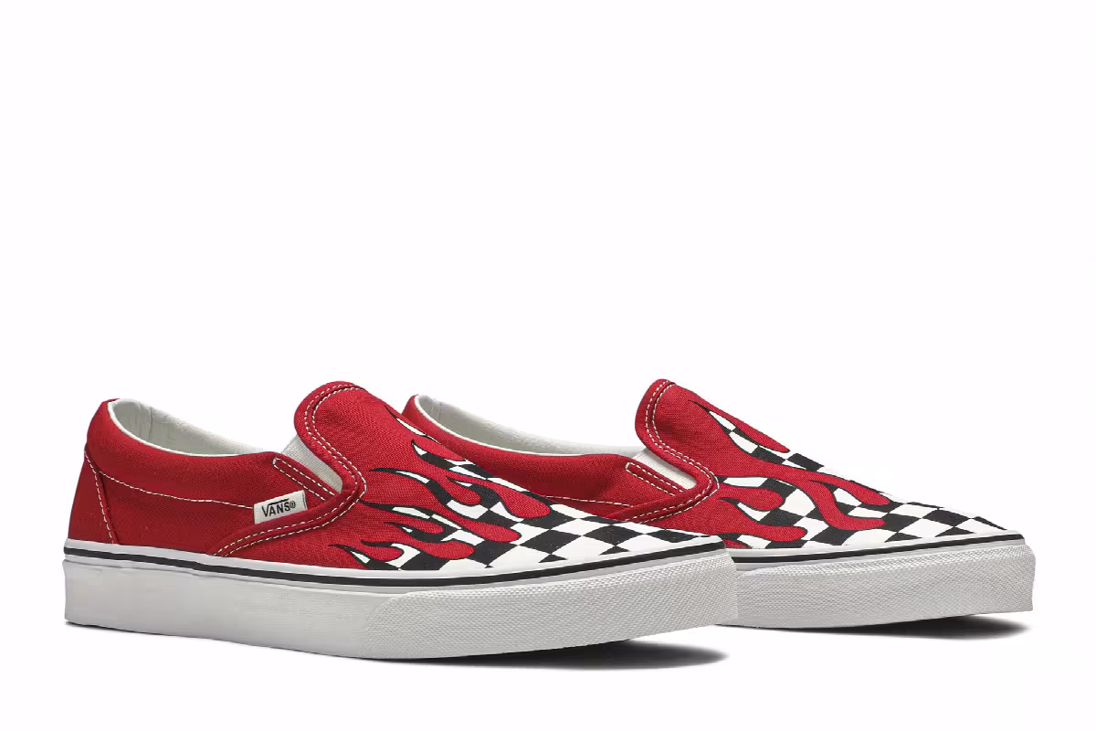 Vans Slip-On Checker Flame, view 9