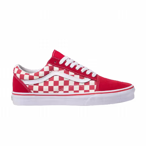 Vans Old Skool Kids 'Primary Check - Racing Red'