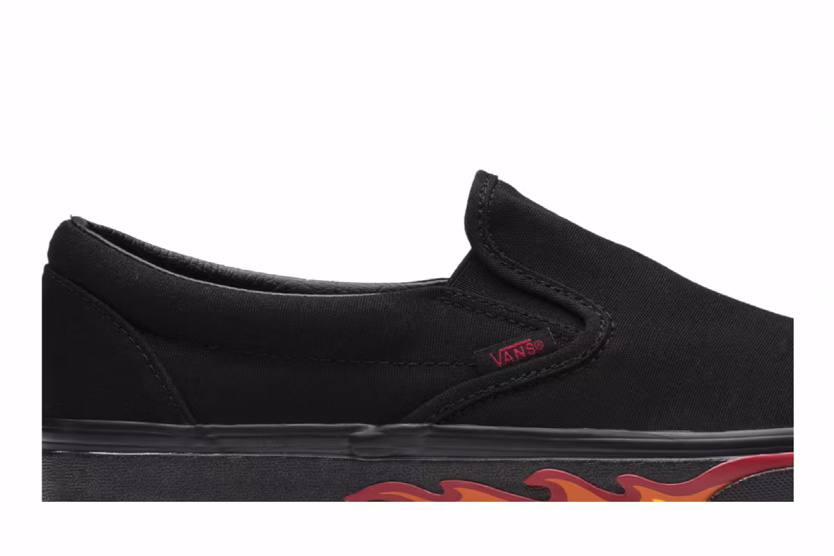 Vans Slip On Flame Wall, view 3