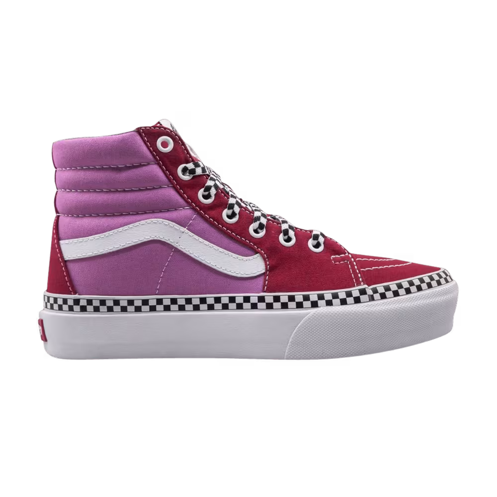 Vans Sk8-Hi Platform 2 2 Tone Heart - Chili Pepper Fuchsia Pink